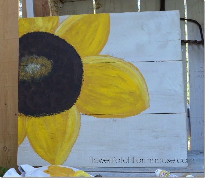 paint a sunflower 20
