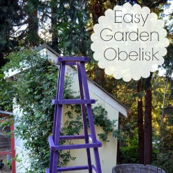 Easy DIY Garden Obelisk