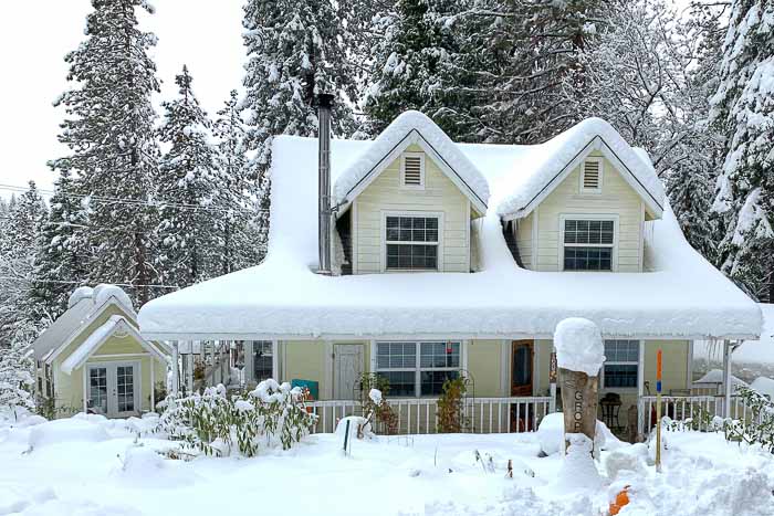 she shed in winter, Flower Patch Farmhouse