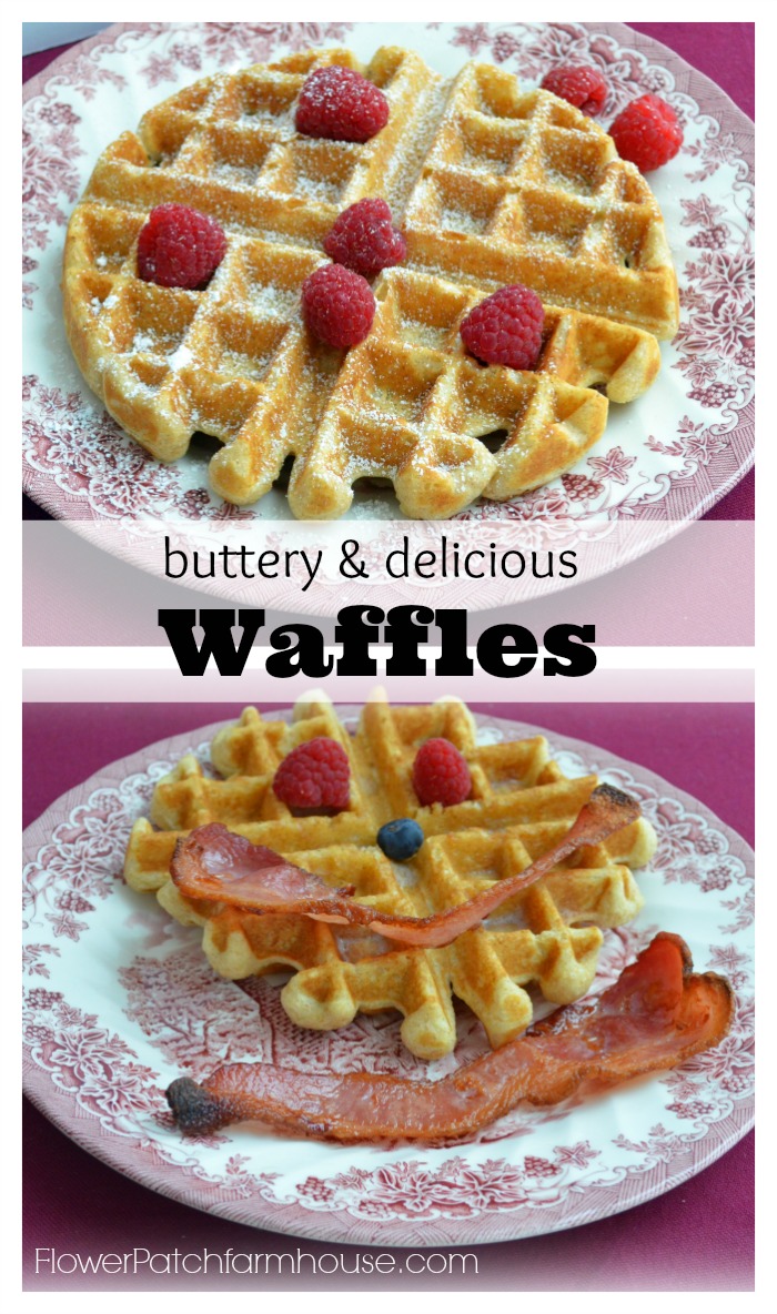The Best Homemade Waffles from Scratch! Flower Patch Farmhouse
