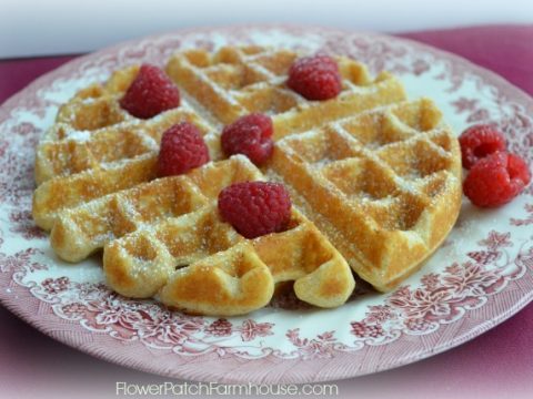 The Best Homemade Waffles From Scratch Flower Patch Farmhouse