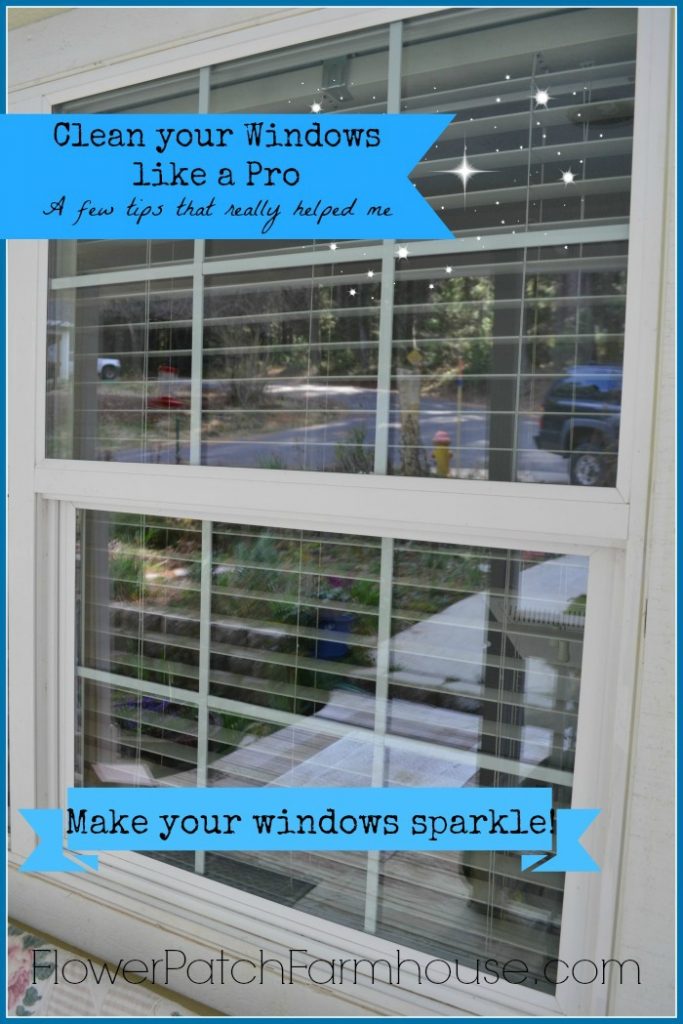 Get your windows sparkling clean in no time. Quick and easy tips anyone can do! FlowerPatchFarmhouse.com