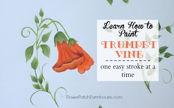 Learn How to Paint Beautiful Trumpet Vine