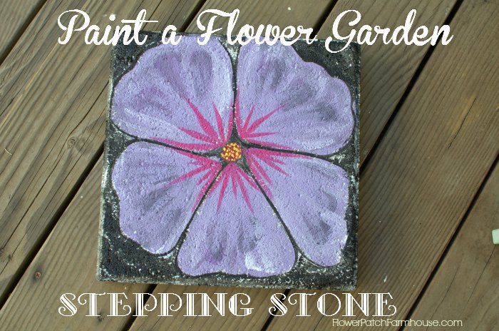 Paint a Stepping Stone Flower