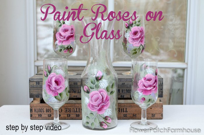 How to Paint Roses on Glass