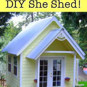 yellow tiny house with front porch, Flower Patch Farmhouse