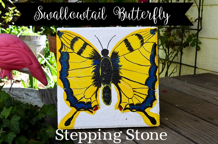 Paint a Swallowtail Butterfly Stepping Stone