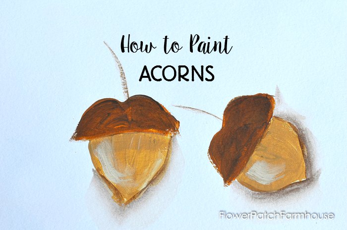 How to Paint Acorns