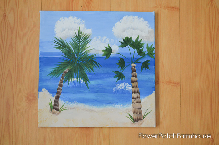 How to Paint a Tropical Beach