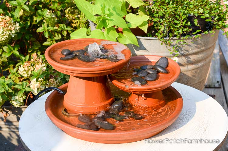 DIY Terra Cotta Pot Fountain