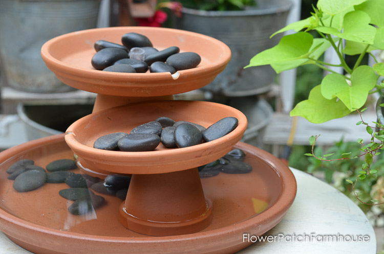 DIY Terra Cotta Pot Fountain