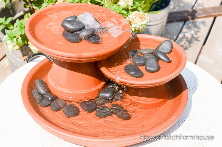 DIY Terra Cotta Pot Fountain