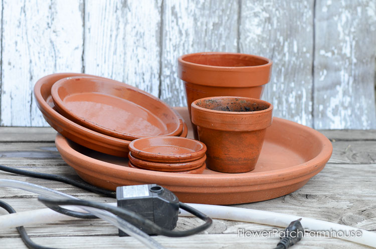 DIY Terra Cotta Pot Fountain