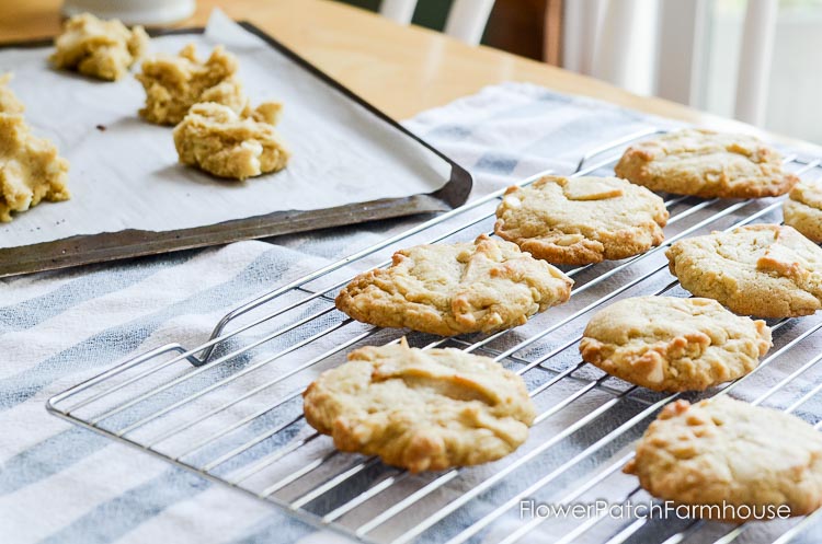 Almond White Chocolate Chip cookies