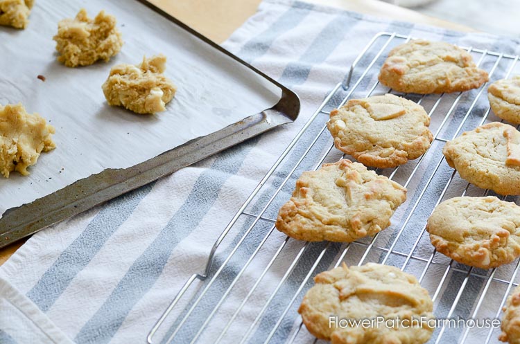 Almond White Chocolate Chip cookies