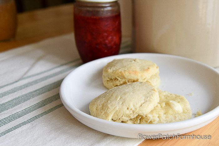 Delicious Buttermilk Biscuits from scratch. Nothing fake here, just pure flavor and flaky goodness.