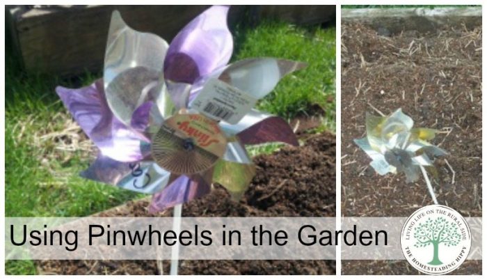 Pinwheels DIY garden markers