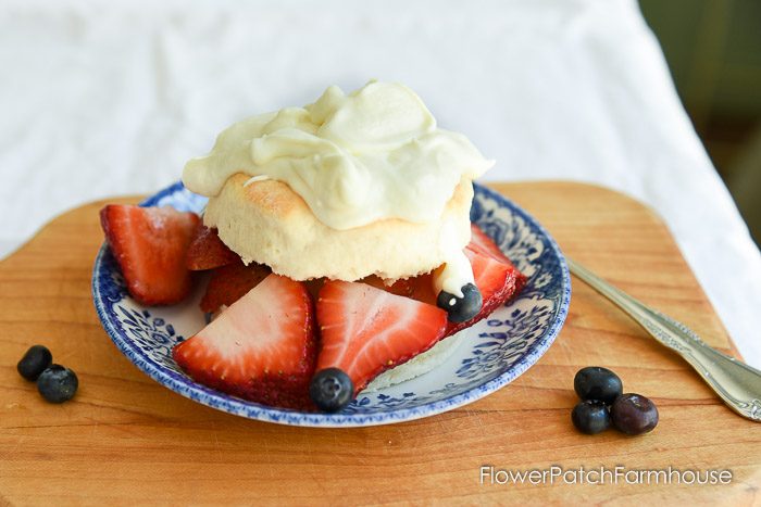 Buttermilk Strawberry Shortcakes, Delicious homemade buttermilk strawberry shortcakes brings this favorite summer dessert to a whole new level of delight. Great for summer entertaining. Easy to make and flexible, use it for the base of many fruit desserts, not just strawberries! #summerentertaining #strawberries #desserts #buttermilk