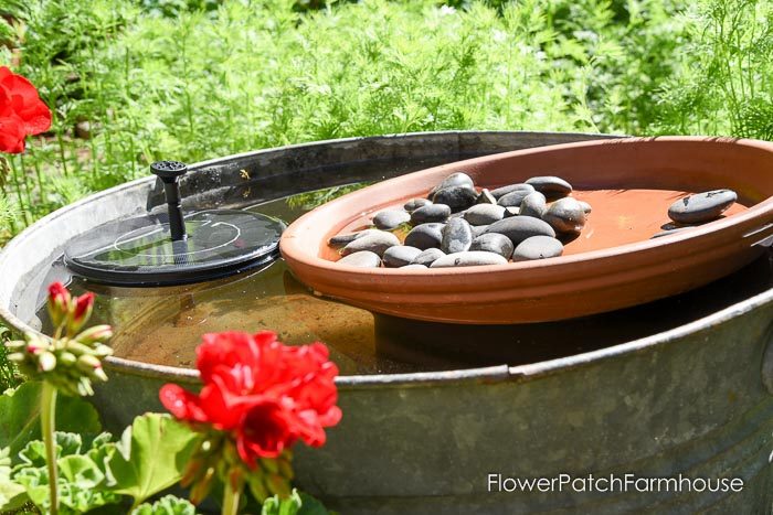 DIY Solar Fountain Hummingbird Bath