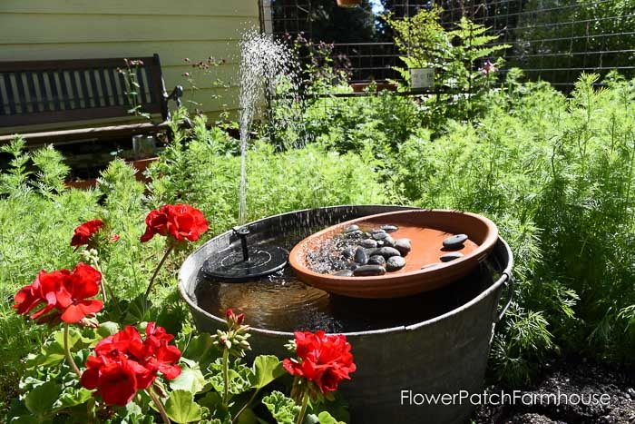 DIY Solar Fountain Hummingbird Bath