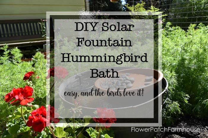 DIY Solar Fountain Hummingbird Bath