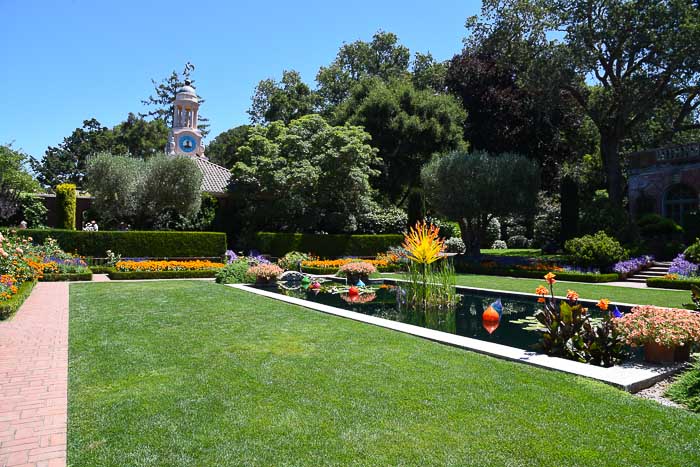 Sunken Garden water feature Filoli gardens