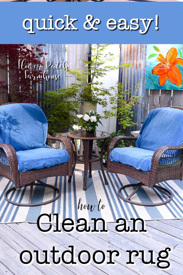 Easily Clean Your Outdoor Rug Flower, How To Clean Mildew Off Of Outdoor Rug