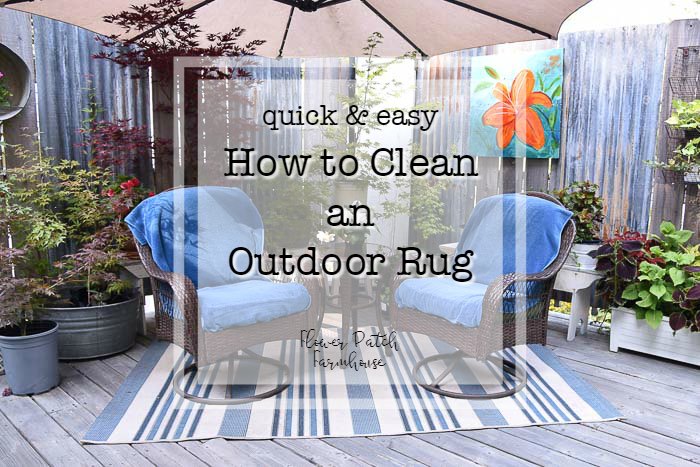 Easily Clean Your Outdoor Rug Flower, How To Get Mildew Out Of Outdoor Rug