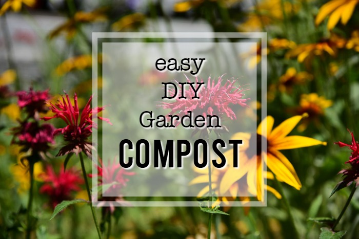 easy DIY Garden compost, flower patch farmhouse