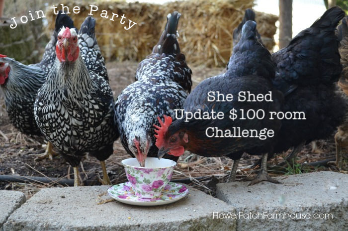 She Shed cottage clearing and painting – $100 Room Challenge