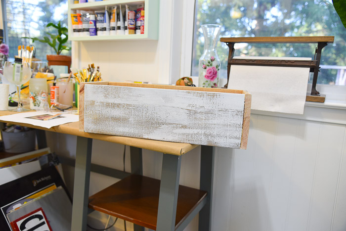 diy rustic crate box ready to be painted