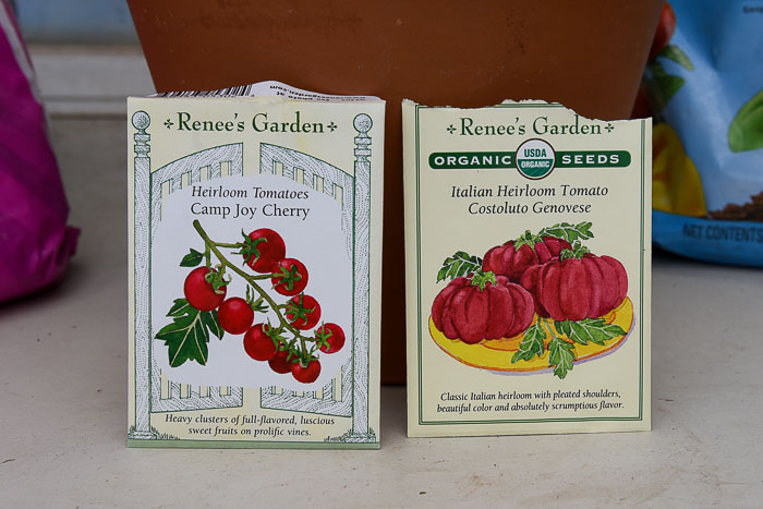 Camp Joy and Costoluto Genovese Renees Garden seeds