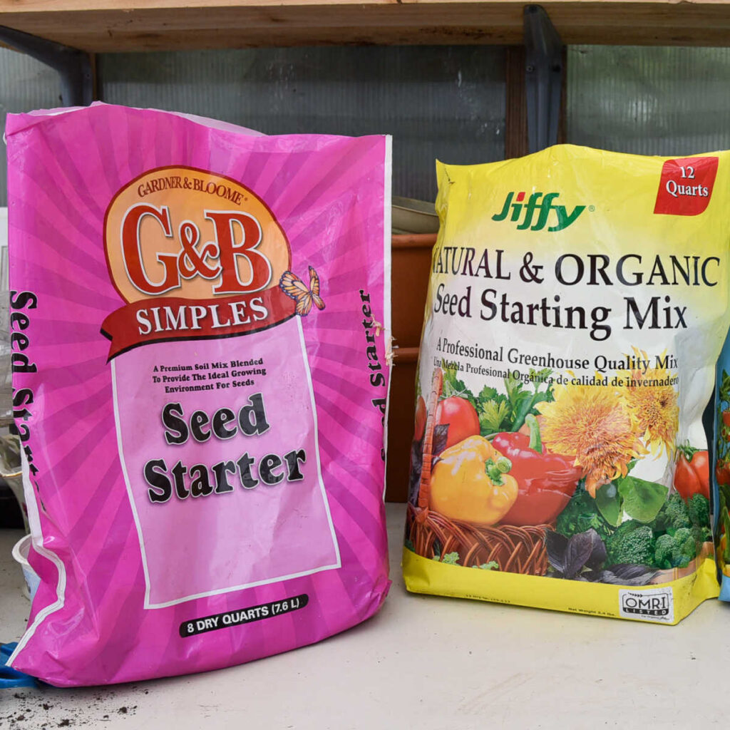 seed starting mix bags