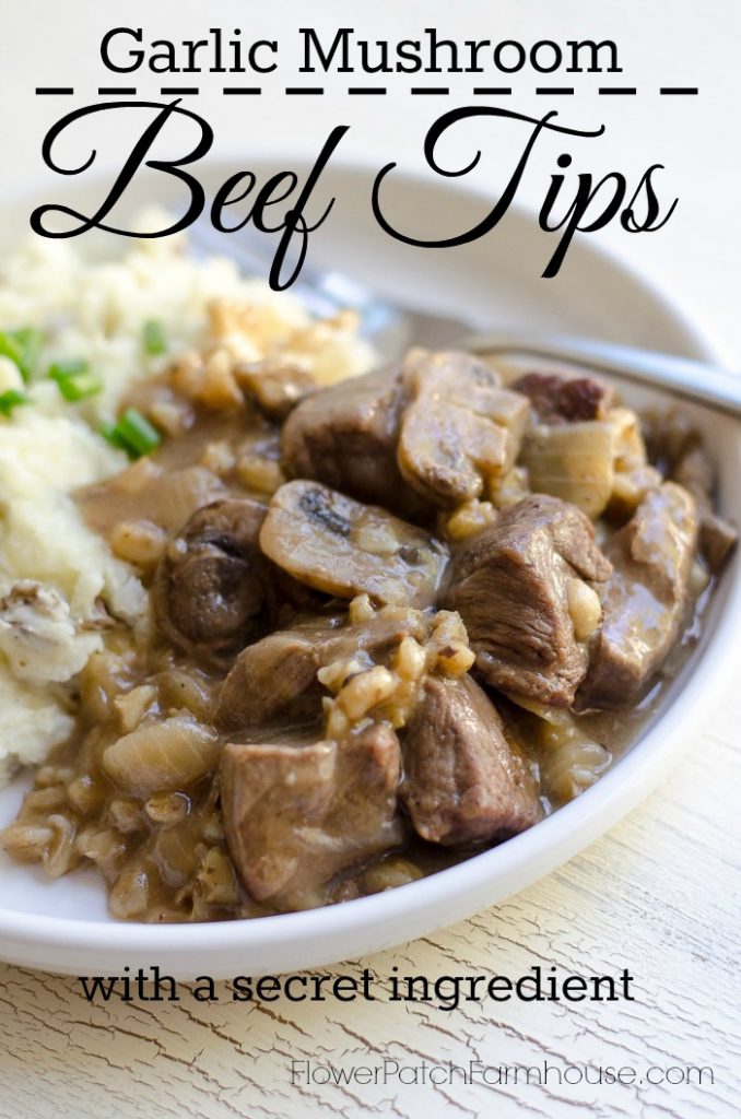 Garlic Mushroom Beef Tips