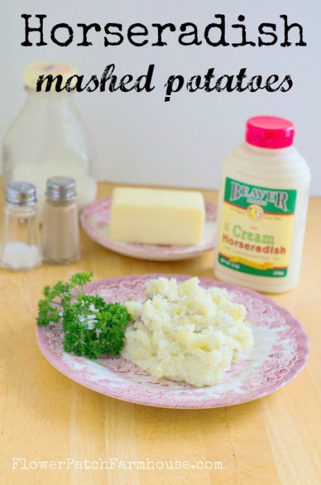 Horseradish Smashed Mashed Potatoes